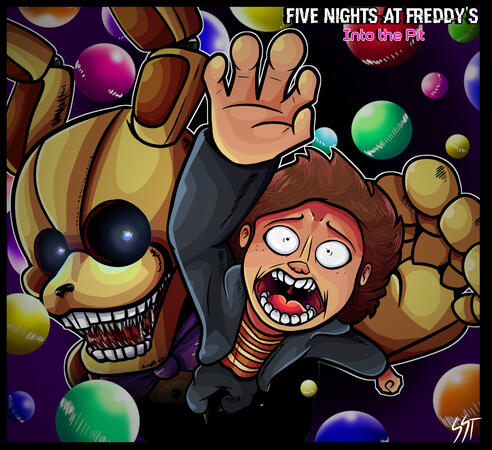 Fan-art for fnaf into the pit&#39;s game adaptaion